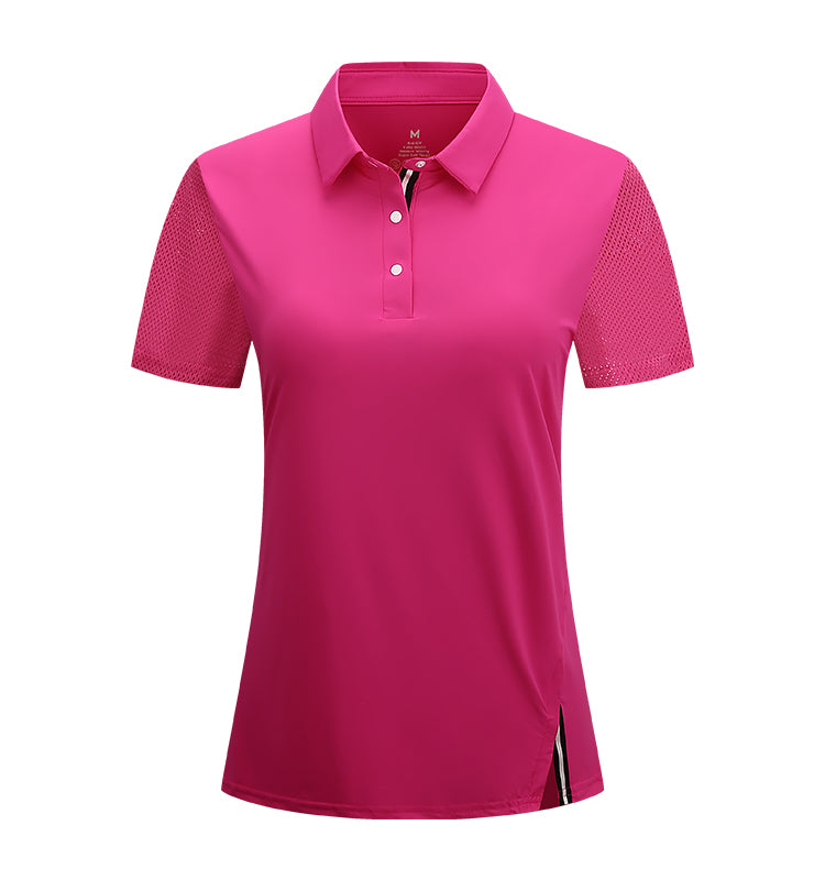 Warhorse Apparel Women's Golf Sports Polo Shirt Black European and American Women's Clothing Wholesale Customization