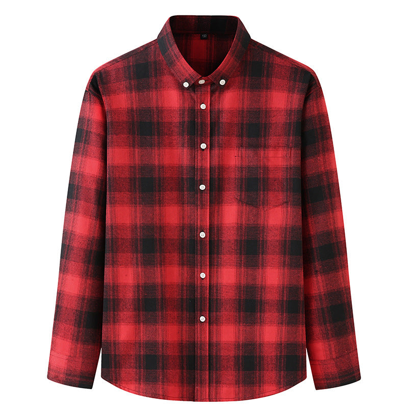 WARHORSE Men's Shirts casual plaid shirt custom shirt best quality flannel shirts