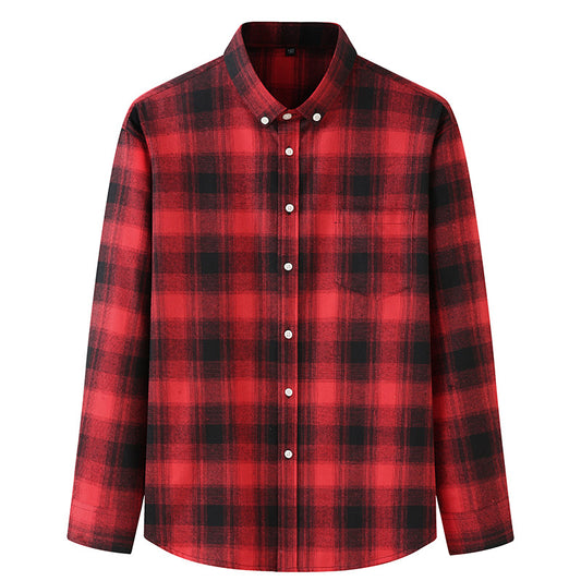 WARHORSE Men's Shirts casual plaid shirt custom shirt best heavyweight flannel shirts