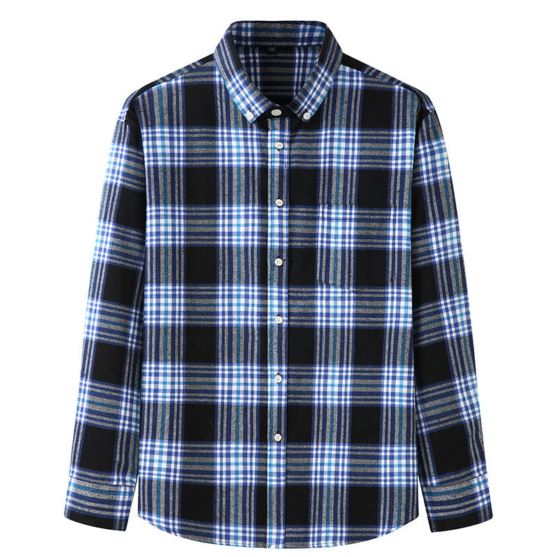 WARHORSE Men's Shirts casual plaid shirt custom shirt best quality flannel shirts