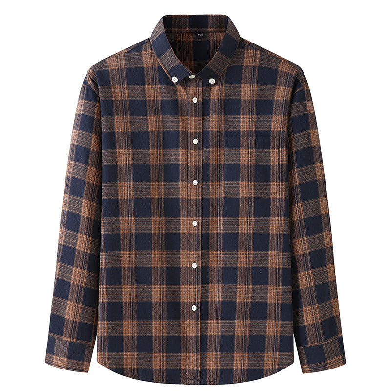 WARHORSE Men's Shirts casual plaid shirt custom shirt best quality flannel shirts