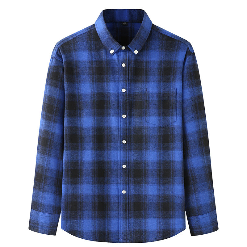 WARHORSE Men's Shirts casual plaid shirt custom shirt best quality flannel shirts