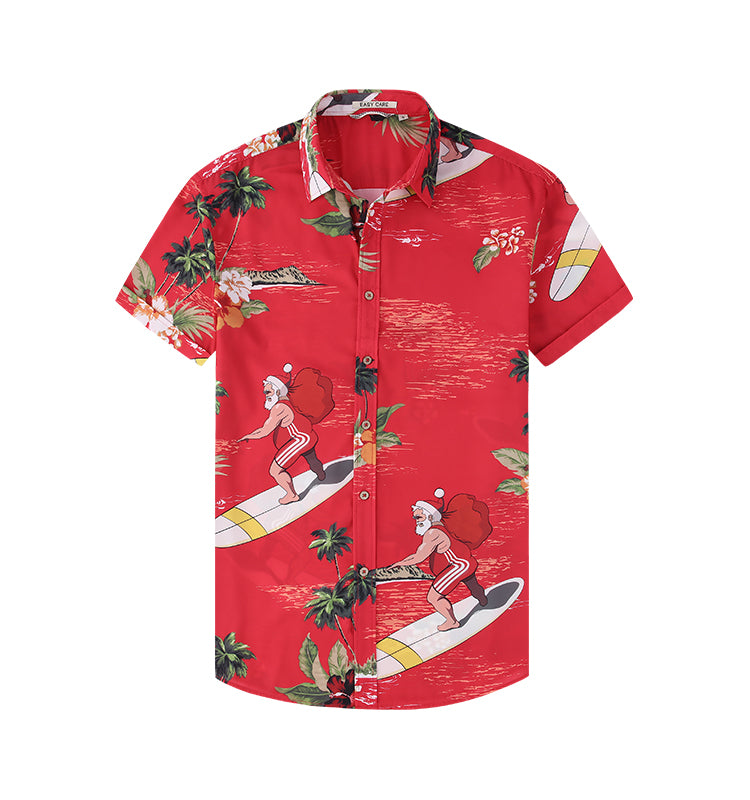 WARHORSE men's Shirts casual printed shirt custom shirt hawaiian shirt men