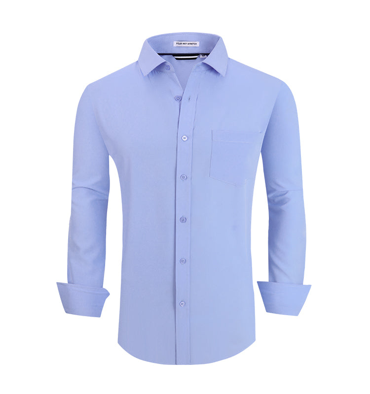 OEM/ODM camisas hombre European and American men's full polyester men's formal shirt customization